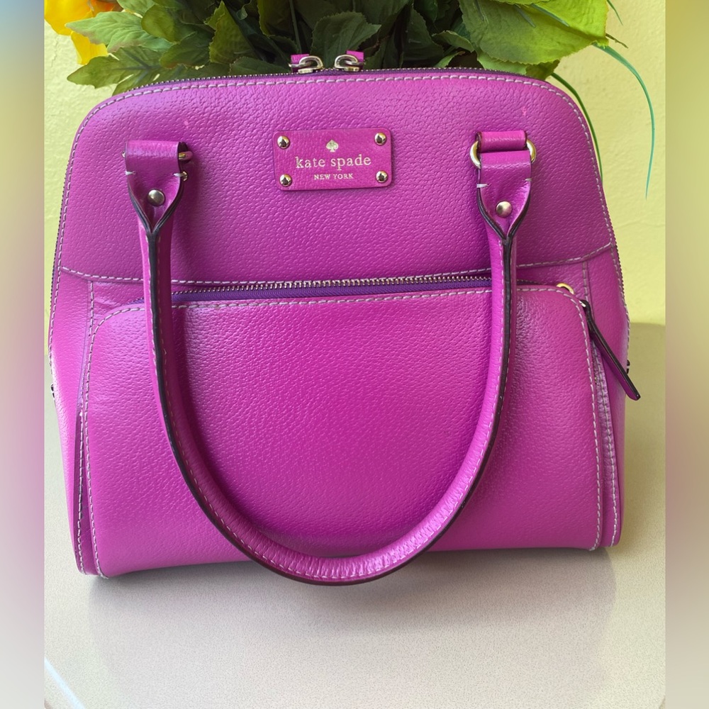 Kate Spade Hot Pink MAEDA Leather Shoulder Bag
